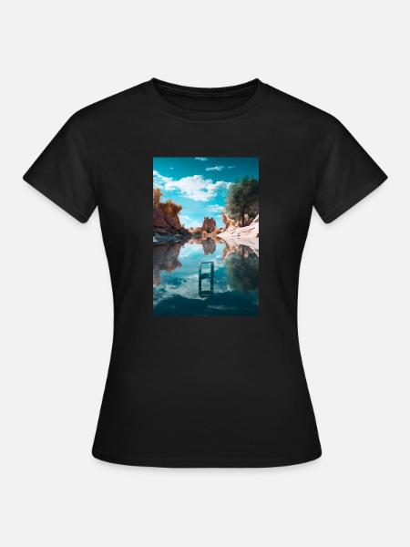Geometrie - Frauen T-Shirt - Schwarz