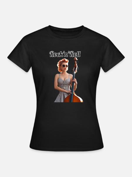 Pinup - Frauen T-Shirt - Schwarz