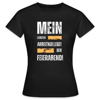 Spaß-SHIRT - Frauen T-Shirt - Schwarz - Vorne - AI Model Female 172 dark (172cm)
