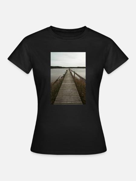 pont - T-shirt Femme - noir