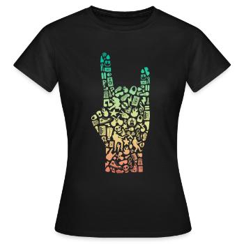 Guitare basse Bassiste Bassiste Bassiste - T-shirt Femme - noir - Devant - AI Model Female 172 dark (172cm)