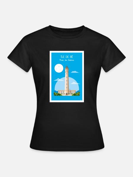 PHARE DES BALEINES - T-shirt Femme - noir
