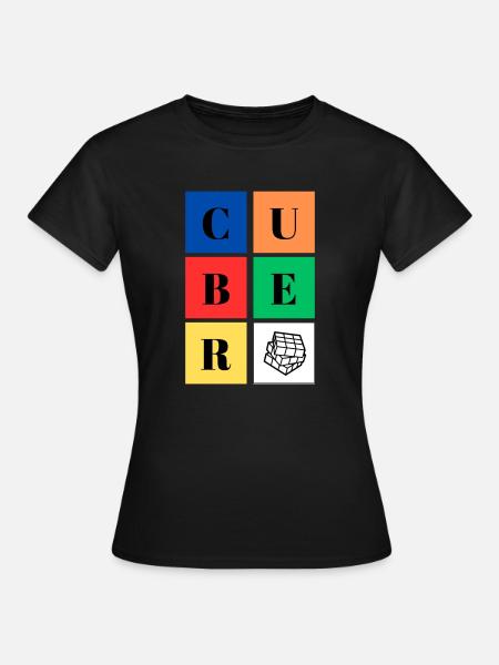 Cuber-Platz - Frauen T-Shirt - Schwarz