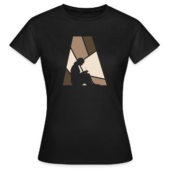 Crochet Crochet Needle - Women's T-Shirt - black - Front - AI Model Female 172 dark (172cm)