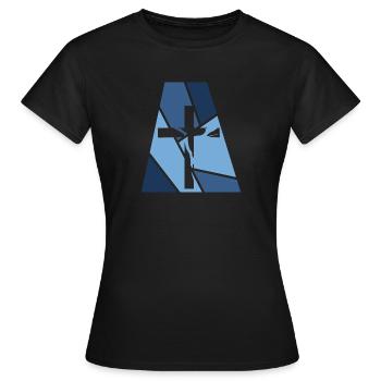 Bible Bible Chrétien - T-shirt Femme - noir - Devant - AI Model Female 172 dark (172cm)