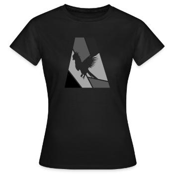 Cacatoès Oiseau Cacatoès - T-shirt Femme - noir - Devant - AI Model Female 172 dark (172cm)