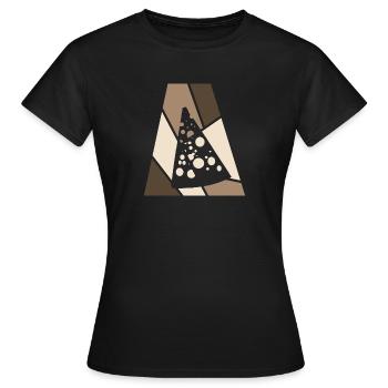 Cheese Mouse Mouse - Women's T-Shirt - black - Front - AI Model Female 172 dark (172cm)