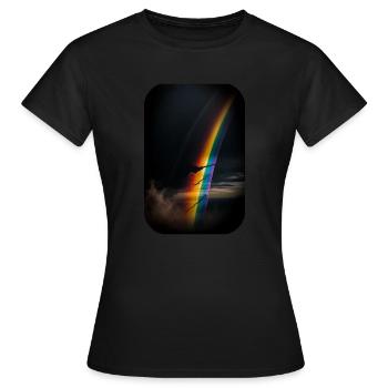 Ein Riss im Regenbogen - Frauen T-Shirt - Schwarz - Vorne - AI Model Female 172 dark (172cm)