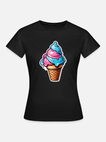 Eis - Frauen T-Shirt - Schwarz