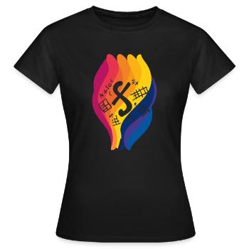 Rechnen Zahlen Mathe - Frauen T-Shirt - Schwarz - Vorne - AI Model Female 172 dark (172cm)