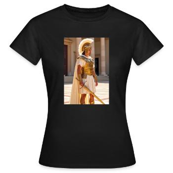 Weißgoldener Wachstills, slawischer Frost verhüllt Roms - Frauen T-Shirt - Schwarz - Vorne - AI Model Female 172 dark (172cm)