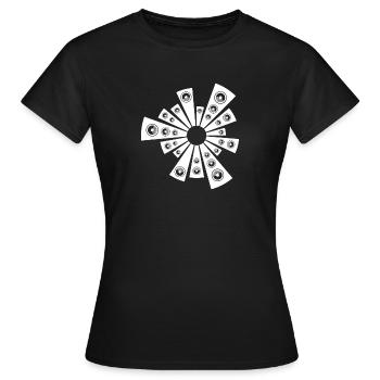 haut-parleur son tekno 23 - T-shirt Femme - noir - Devant - AI Model Female 172 dark (172cm)