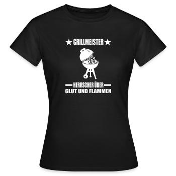 BBQ - Frauen T-Shirt - Schwarz - Vorne - AI Model Female 172 dark (172cm)