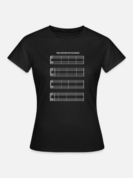 Partition Sound Of Silence sans partition - T-shirt Femme - noir