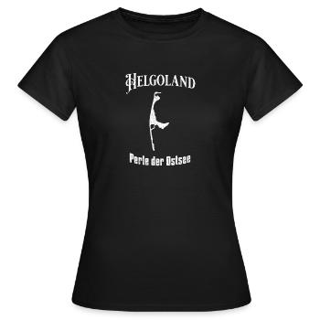 Helgoland Perle der Ostsee - Frauen T-Shirt - Schwarz - Vorne - AI Model Female 172 dark (172cm)