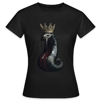 Wurm - Frauen T-Shirt - Schwarz - Vorne - AI Model Female 172 dark (172cm)
