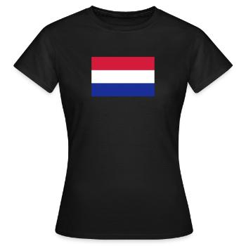 Niederlande - Frauen T-Shirt - Schwarz - Vorne - AI Model Female 172 dark (172cm)
