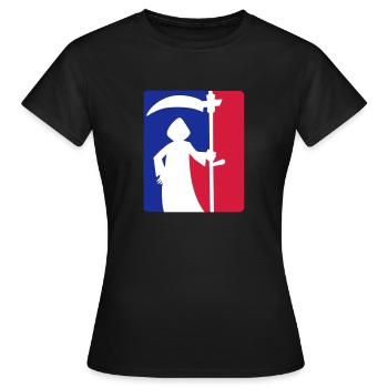 Tot, aber lustig - Frauen T-Shirt - Schwarz - Vorne - AI Model Female 172 dark (172cm)