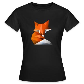 Fuchs - Frauen T-Shirt - Schwarz - Vorne - AI Model Female 172 dark (172cm)
