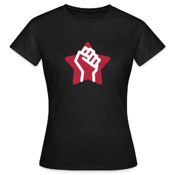 Arbeiter / Fabrik / Arbeit / Job - Frauen T-Shirt - Schwarz - Vorne - AI Model Female 172 dark (172cm)