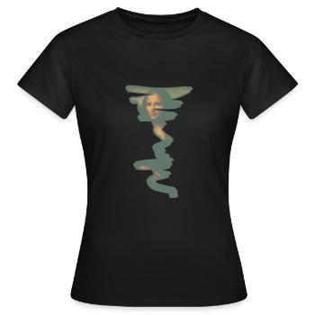 Mona Lisa - T-shirt Femme - noir - Devant - AI Model Female 172 dark (172cm)