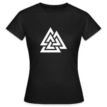 Nordisches Emblem - Frauen T-Shirt - Schwarz - Vorne - AI Model Female 172 dark (172cm)