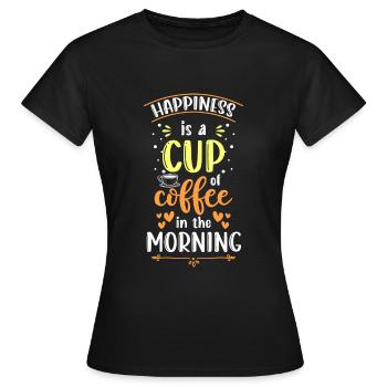 Happiness Money Life Energy - Women's T-Shirt - black - Front - AI Model Female 172 dark (172cm)