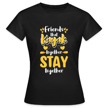 Ruderer Sport Steuermann - Frauen T-Shirt - Schwarz - Vorne - AI Model Female 172 dark (172cm)