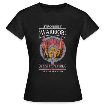 Mythologie d’Odin Asgard - T-shirt Femme - noir - Devant - AI Model Female 172 dark (172cm)