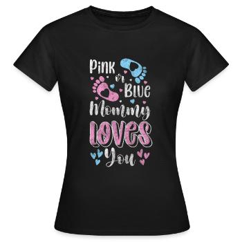 Pregnant, Childbirth, Offspring, Family - Women's T-Shirt - black - Front - AI Model Female 172 dark (172cm)