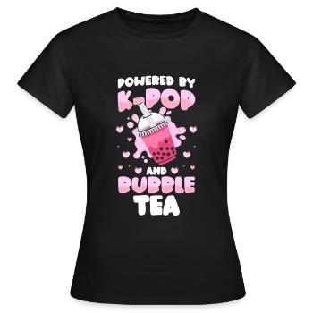 Bubble Tea Niedlich Sirup Tapioka - Frauen T-Shirt - Schwarz - Vorne - AI Model Female 172 dark (172cm)