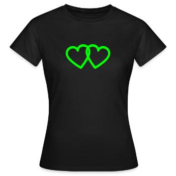 love - T-shirt Femme - noir - Devant - AI Model Female 172 dark (172cm)