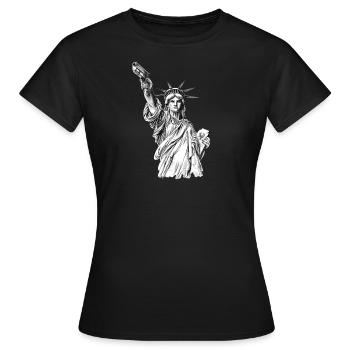 Liberty Shooter Freedom - Women's T-Shirt - black - Front - AI Model Female 172 dark (172cm)