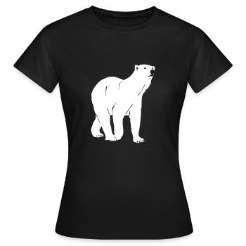 Ours polaire - ours polaire - arctique - T-shirt Femme - noir - Devant - AI Model Female 172 dark (172cm)