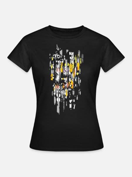Malerei - Frauen T-Shirt - Schwarz