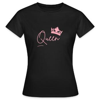 Queen Partnerschaft - Frauen T-Shirt - Schwarz - Vorne - AI Model Female 172 dark (172cm)