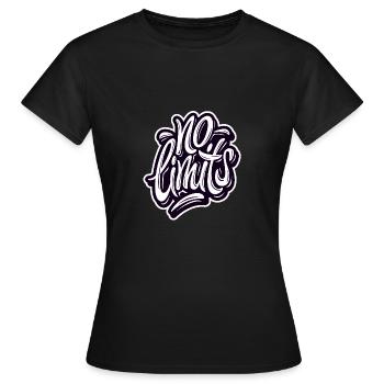 AUCUNE LIMITE Imprimer - T-shirt Femme - noir - Devant - AI Model Female 172 dark (172cm)