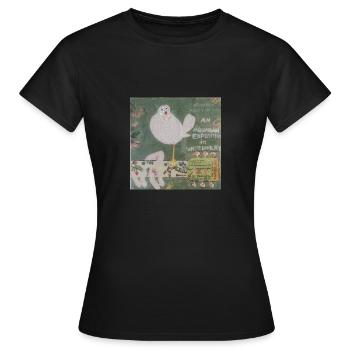 johnny vanni woodstock - T-shirt Femme - noir - Devant - AI Model Female 172 dark (172cm)