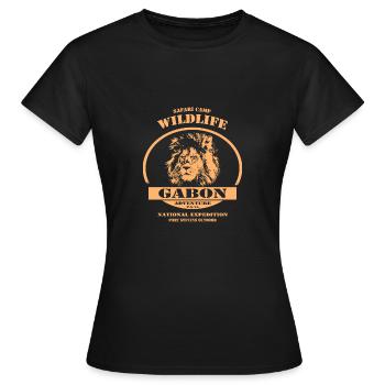 Gabon - Leo - Women's T-Shirt - black - Front - AI Model Female 172 dark (172cm)