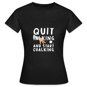 Sie Rack 'Em I Crack 'Em Billardkugel Pool Lovers - Frauen T-Shirt - Schwarz - Vorne - AI Model Female 172 dark (172cm)