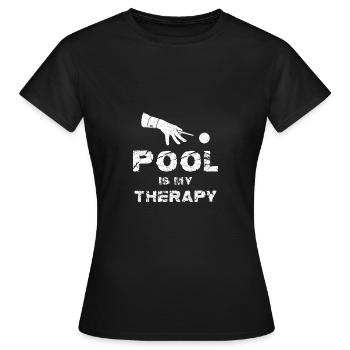 Just A Girl Who Loves Billiards Pool Snooker Lovers - Women's T-Shirt - black - Front - AI Model Female 172 dark (172cm)