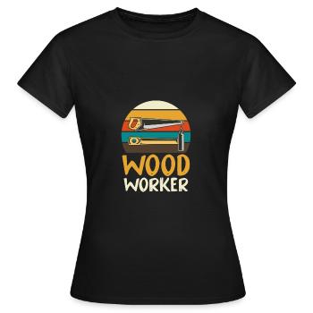 Lustige Schreiner Handwerker Werkzeug Spaß Liebhab - Frauen T-Shirt - Schwarz - Vorne - AI Model Female 172 dark (172cm)