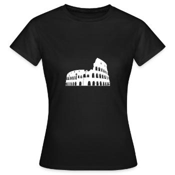 Colosseum Italy landmark - Women's T-Shirt - black - Front - AI Model Female 172 dark (172cm)