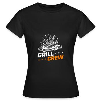 Grill Crew Grillen - Frauen T-Shirt - Schwarz - Vorne - AI Model Female 172 dark (172cm)