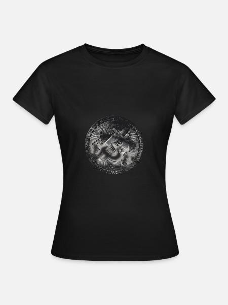 Bitcoin - Frauen T-Shirt - Schwarz