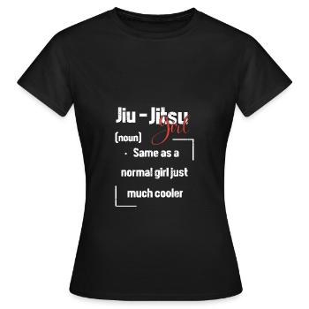 Jiu Jitsu Selbstverteidigung - Frauen T-Shirt - Schwarz - Vorne - AI Model Female 172 dark (172cm)