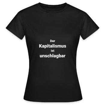 Kapitalismus Wirtschaft Geld - Frauen T-Shirt - Schwarz - Vorne - AI Model Female 172 dark (172cm)