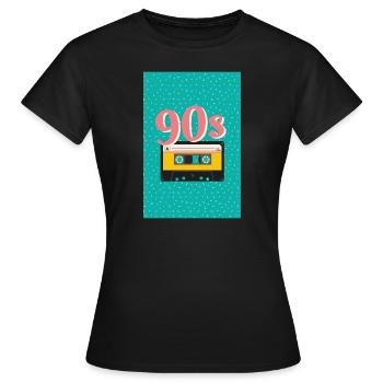 Child of the 90s - Women's T-Shirt - black - Front - AI Model Female 172 dark (172cm)