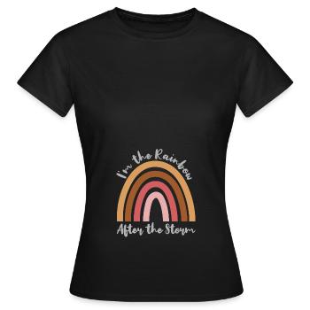 i'm the rainbow after the storm - Women's T-Shirt - black - Front - AI Model Female 172 dark (172cm)