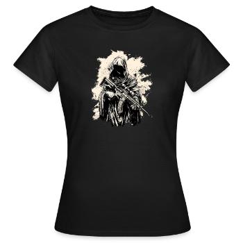 Maria Jesus AR15 M4 - T-shirt Femme - noir - Devant - AI Model Female 172 dark (172cm)